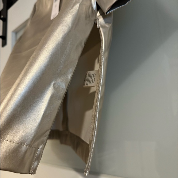 Porridge Collin Faux-Leather Short-Sleeve Top - Picture 4 of 7